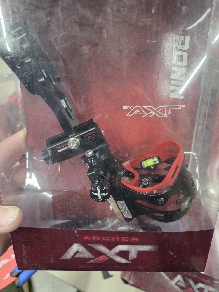 AXT ARCHER Ronin Bow Sight Archery Pin Sight with Level, Black/Red