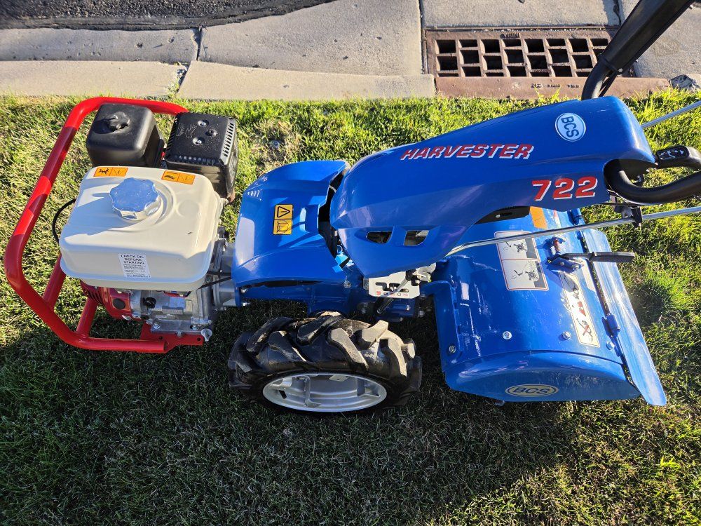 BCS 722 Harvester Two-Wheel Tractor/Rototiller with 8 HP Honda GX240 Commercial-Grade OHV Engine