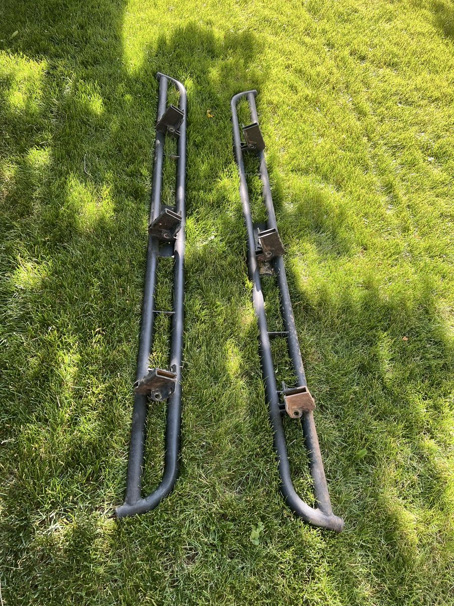 Ford F-150 Black Side Step Nerf Bars Running Boards, Off-Road Truck SUV Rock Sliders