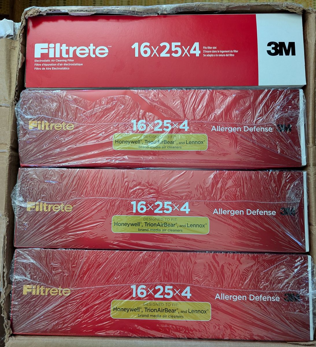 16x25x4 Merv 11 Air Filters - 9 Units - New - Plus Bonus 16x25x1 Merv 8