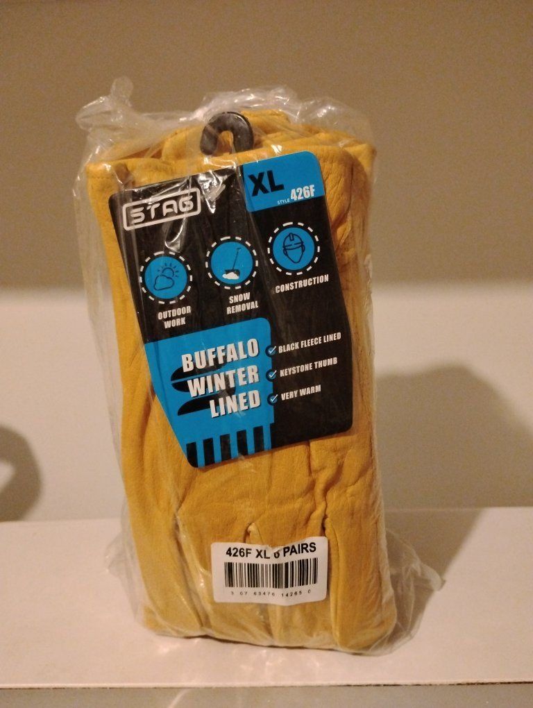 Golden Stag 6-pack Buffalo Leather Work Gloves all sizes available