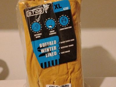 Golden Stag 6-pack Buffalo Leather Work Gloves all sizes available