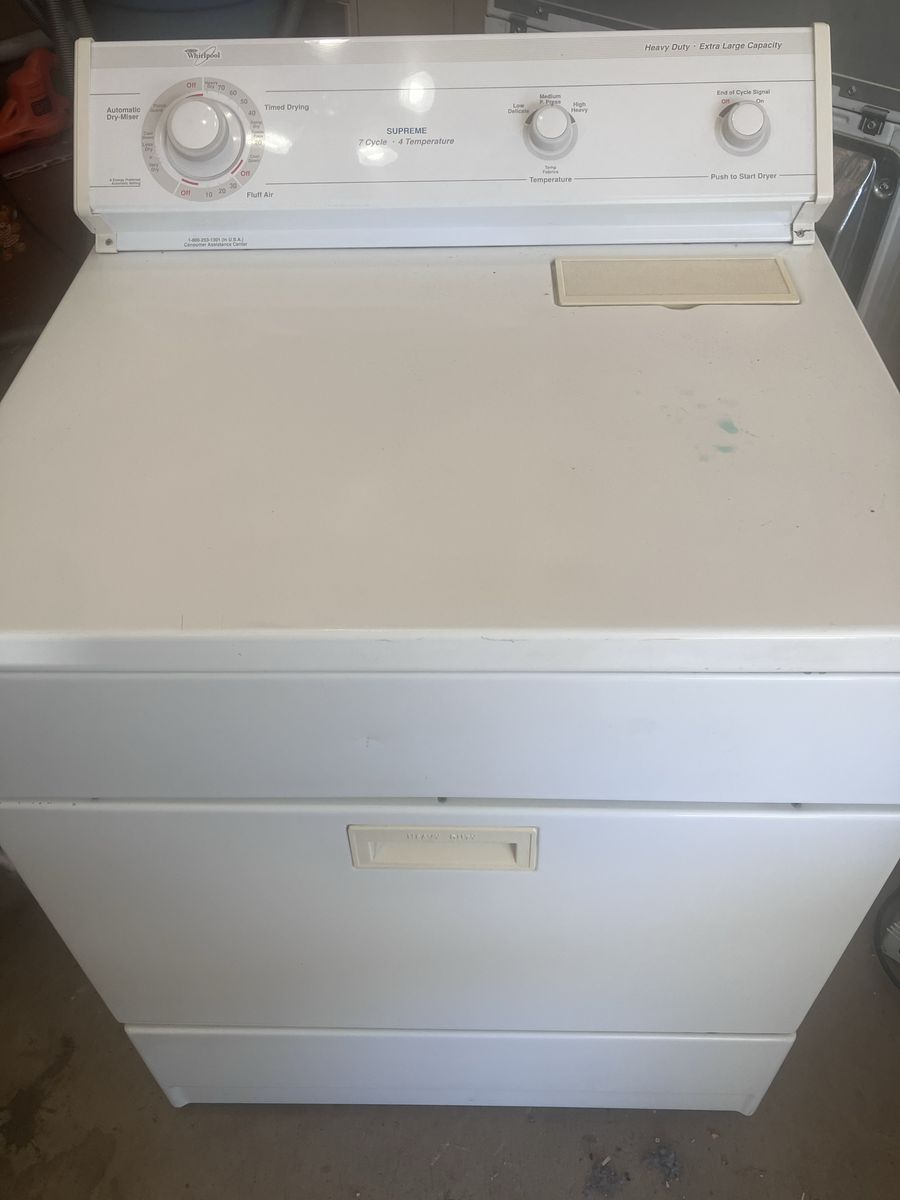 Whirlpool electric dryer