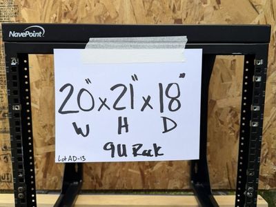 9U Wall Mount Rack, Server Rack,Open Frame Server Rack,Network Rack for 19inch Computer/AV/Data/IT/Media Equipment