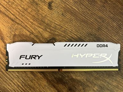 Kingston HyperX FURY DDR4 RAM Module 8GB, 2133MHz, 1.2V, White