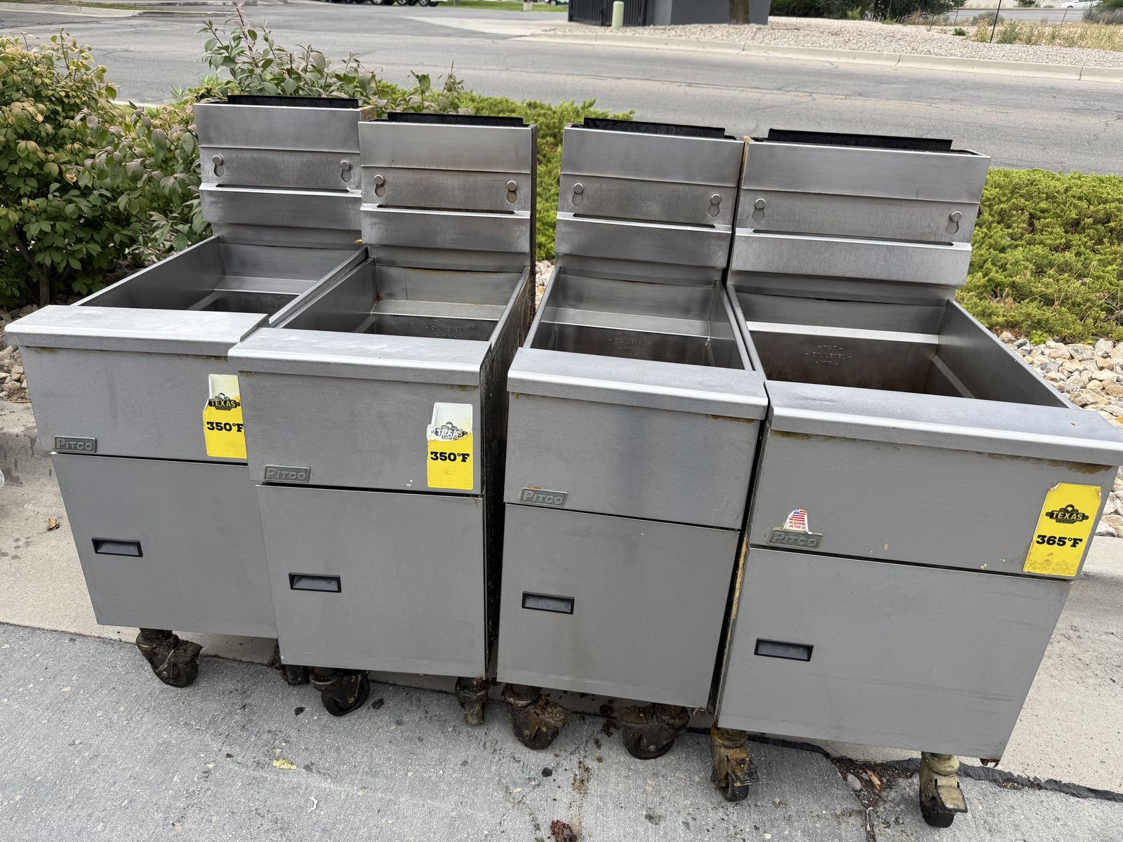 Pitco fryers Vulcan ovens