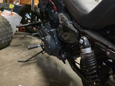 Harley-Davidson Sportster Iron 1200
Motorcycle - Black with Custom Exhaust and Handlebars