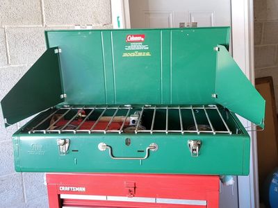 Coleman 3 Burner Camp Stove 426D Model 1965 Excellent Condition Original Box