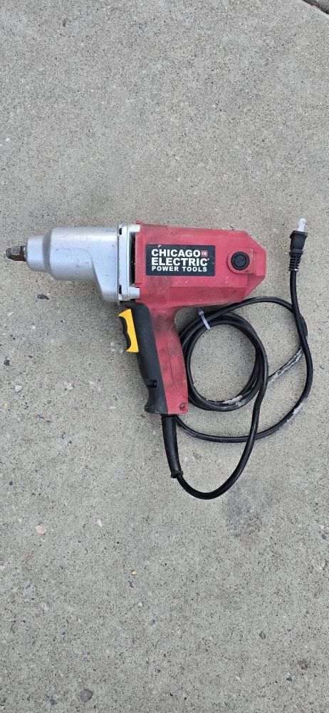 Chicago Electric Power Tools Red 1/2 inch Drive Impact Wrench Corded Electric Power Tool