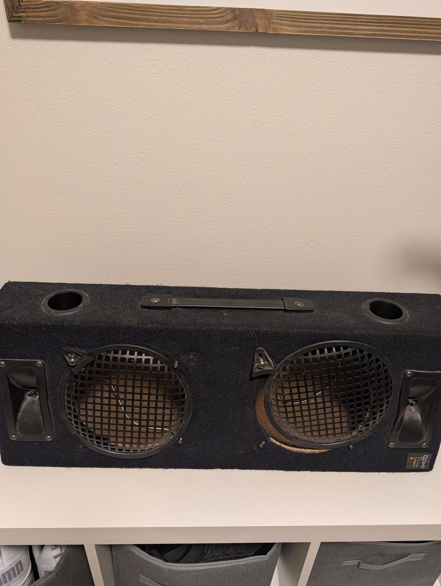 Speaker Box (empty) already wired for 8" subwoofer