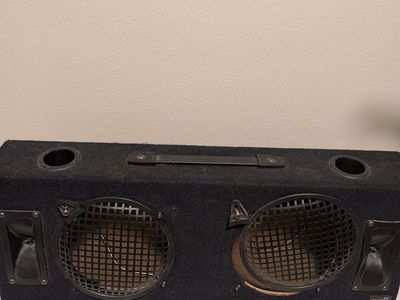 Speaker Box (empty) already wired for 8" subwoofer