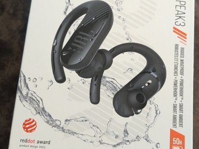 JBL Endurance Peak 3 True Wireless Earbuds Black - IP68 Waterproof