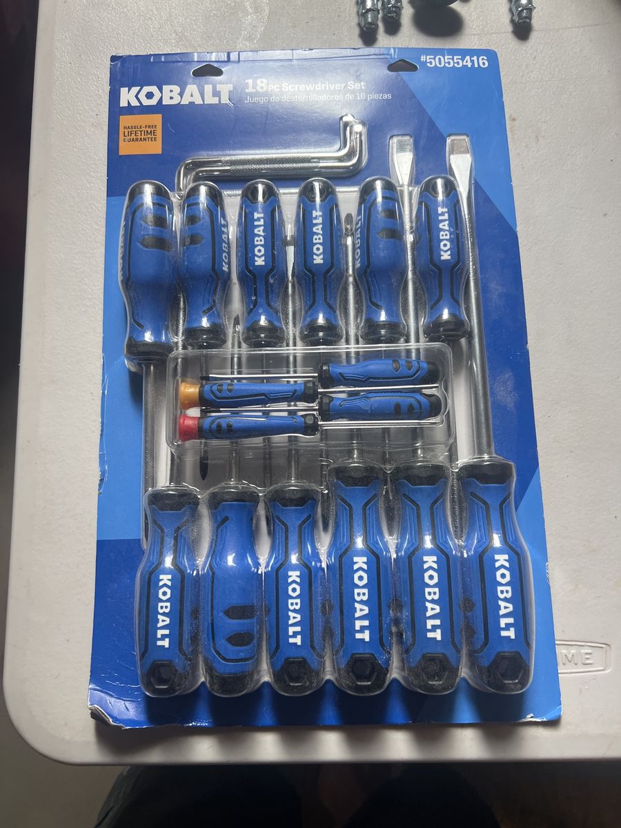 KOBALT 15-Piece Screwdriver Set - Phillips, Slotted, Star - Precision Handle & Heat-Treated Blades