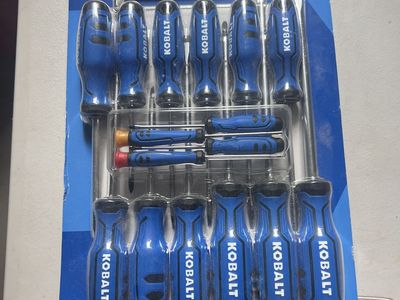 KOBALT 15-Piece Screwdriver Set - Phillips, Slotted, Star - Precision Handle & Heat-Treated Blades