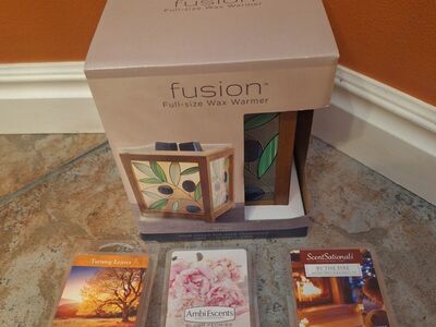 Olive Electric Wax Warmer + 6 Wax Melt Cube Scents