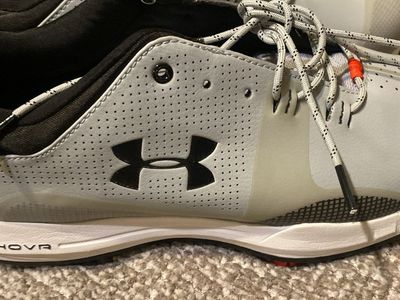 Hey. $65.00 cash only))))Players. ️️️Under Armour HOVR Drive 2 Golf Shoes Men's Size 11. , Gray Black Spikeless Waterproof
