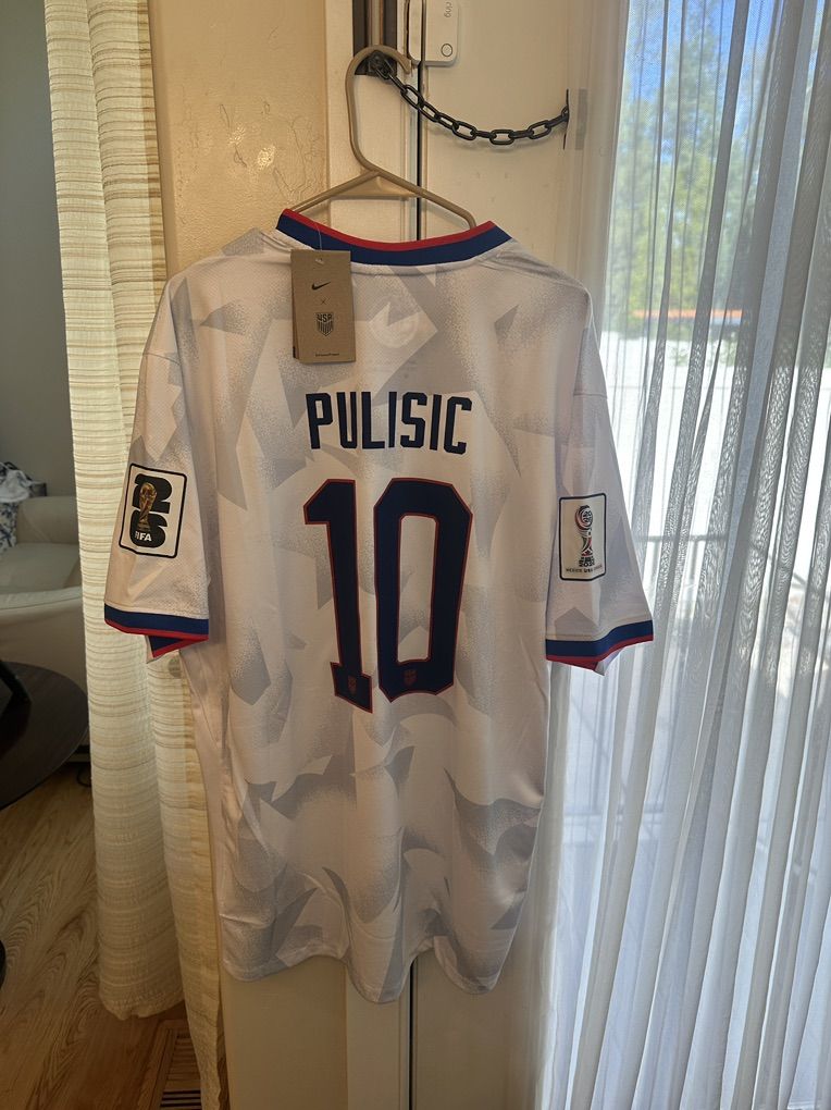 USA World Cup Edition Soccer Jersey Pulisic 10