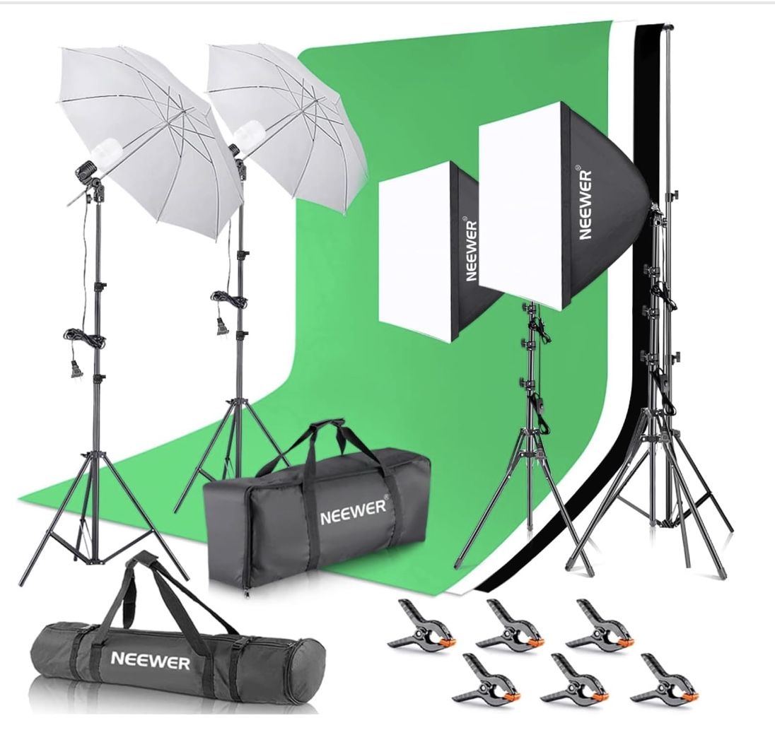 NEEWER Photography Lighting Kit (NK100) - (retail $165)