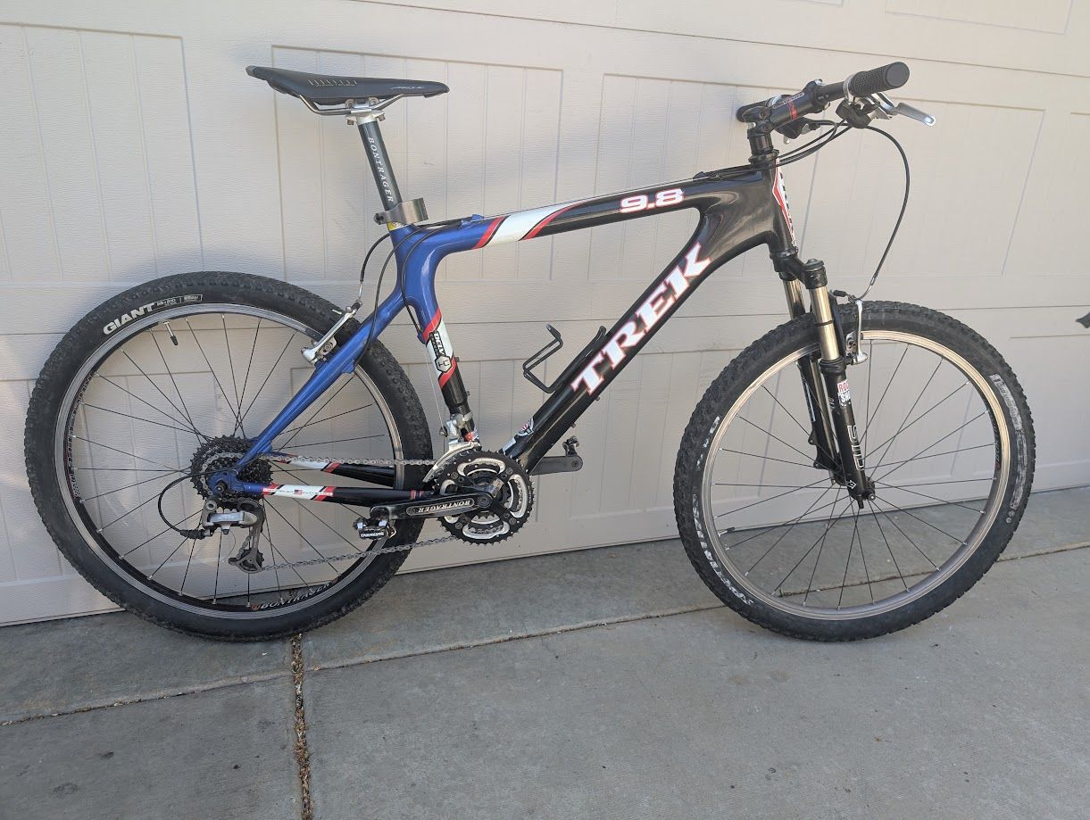 Trek OCLV carbon fiber. RockShox SID, XT/XTR, Size L