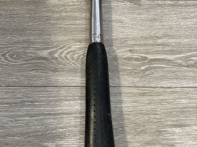 Vintage Long Handle Claw Hammer, Heavy Metal Construction with Black Rubber Grip