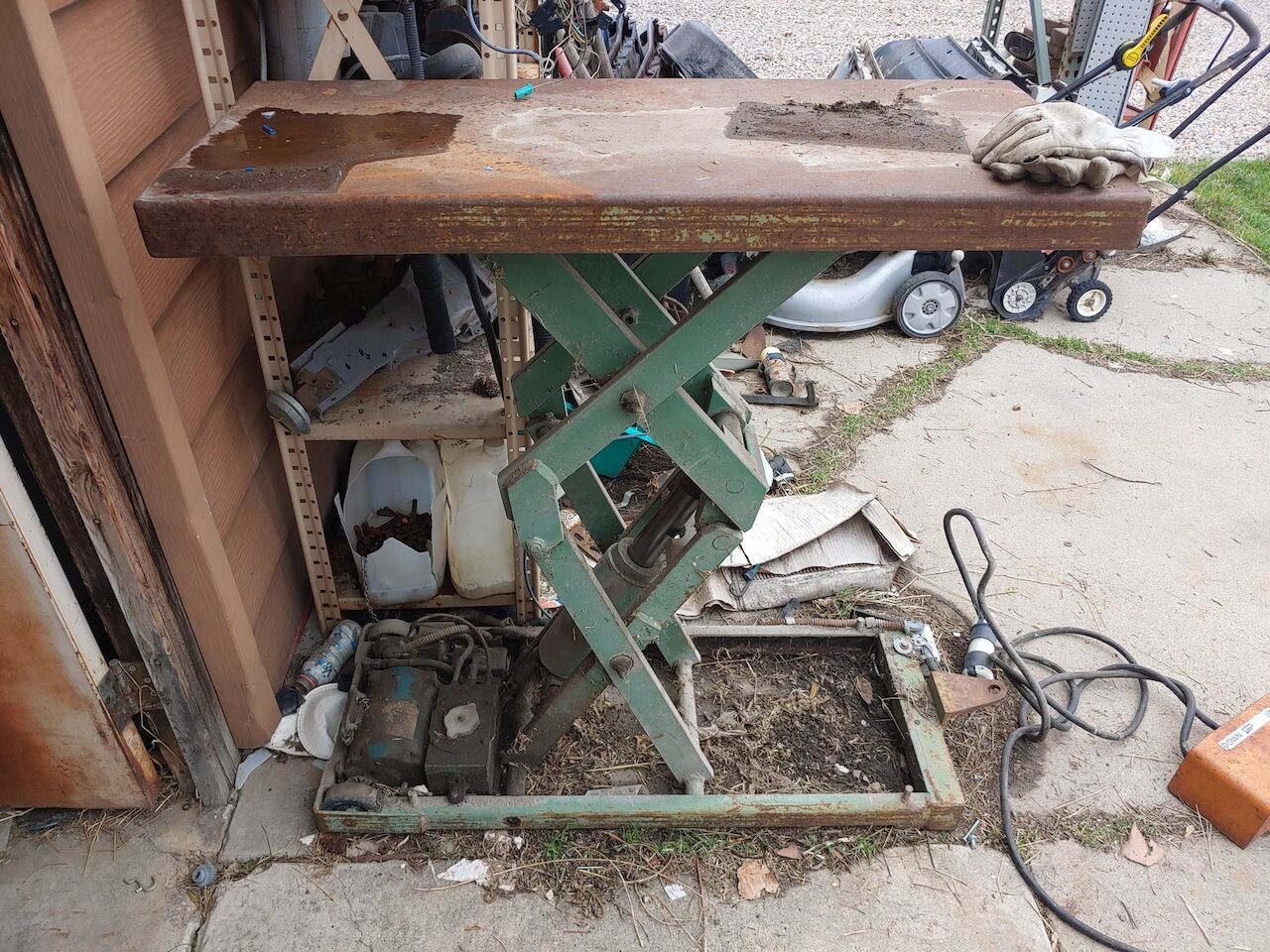 24" x 48" 2000lb Capacity Power Scissor Lift Hydraulic Table  Moves Smooth as Silk