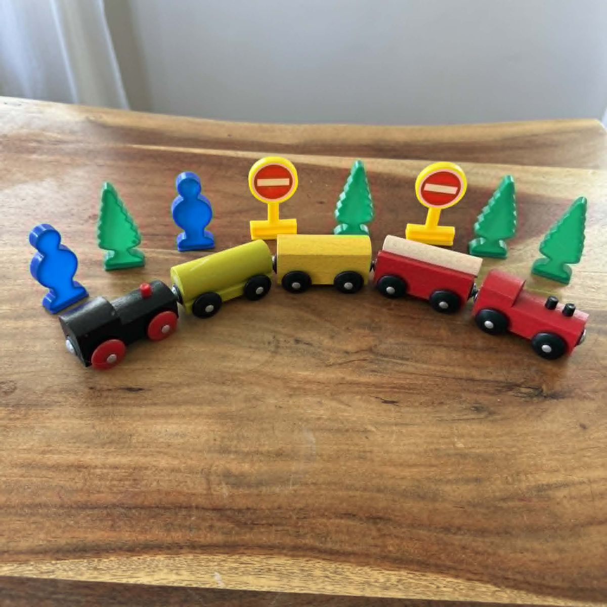 Wooden Train Set - Lot of 13 - Ikea/Maxim