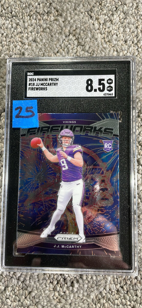 J.J. McCarthy Minnesota Vikings graded slabs