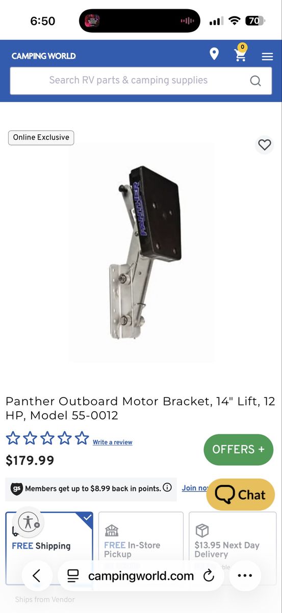 Panther Trolling Motor Plate Adjustable