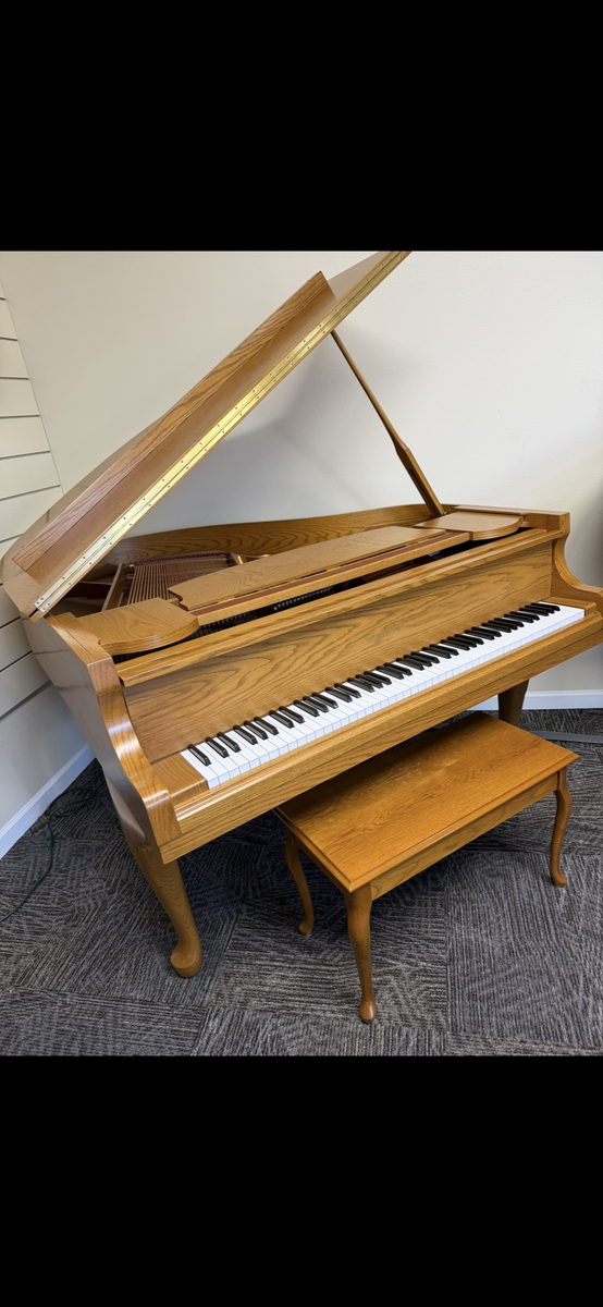 BABY GRAND PIANO WURLITZER 5' Oak Satin