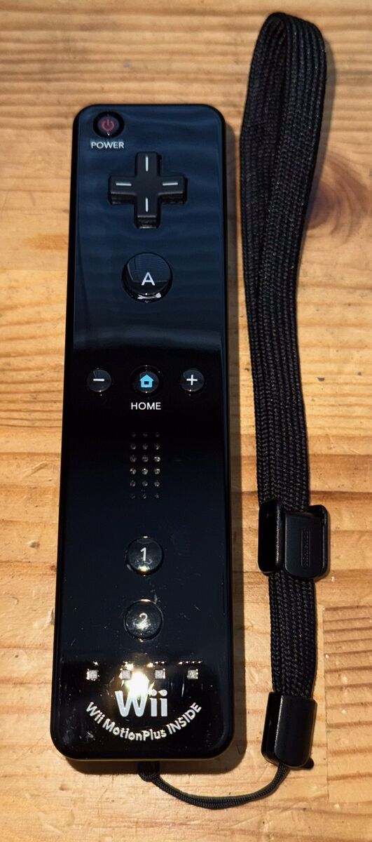 Nintendo Wii Black Remote Motion Plus
