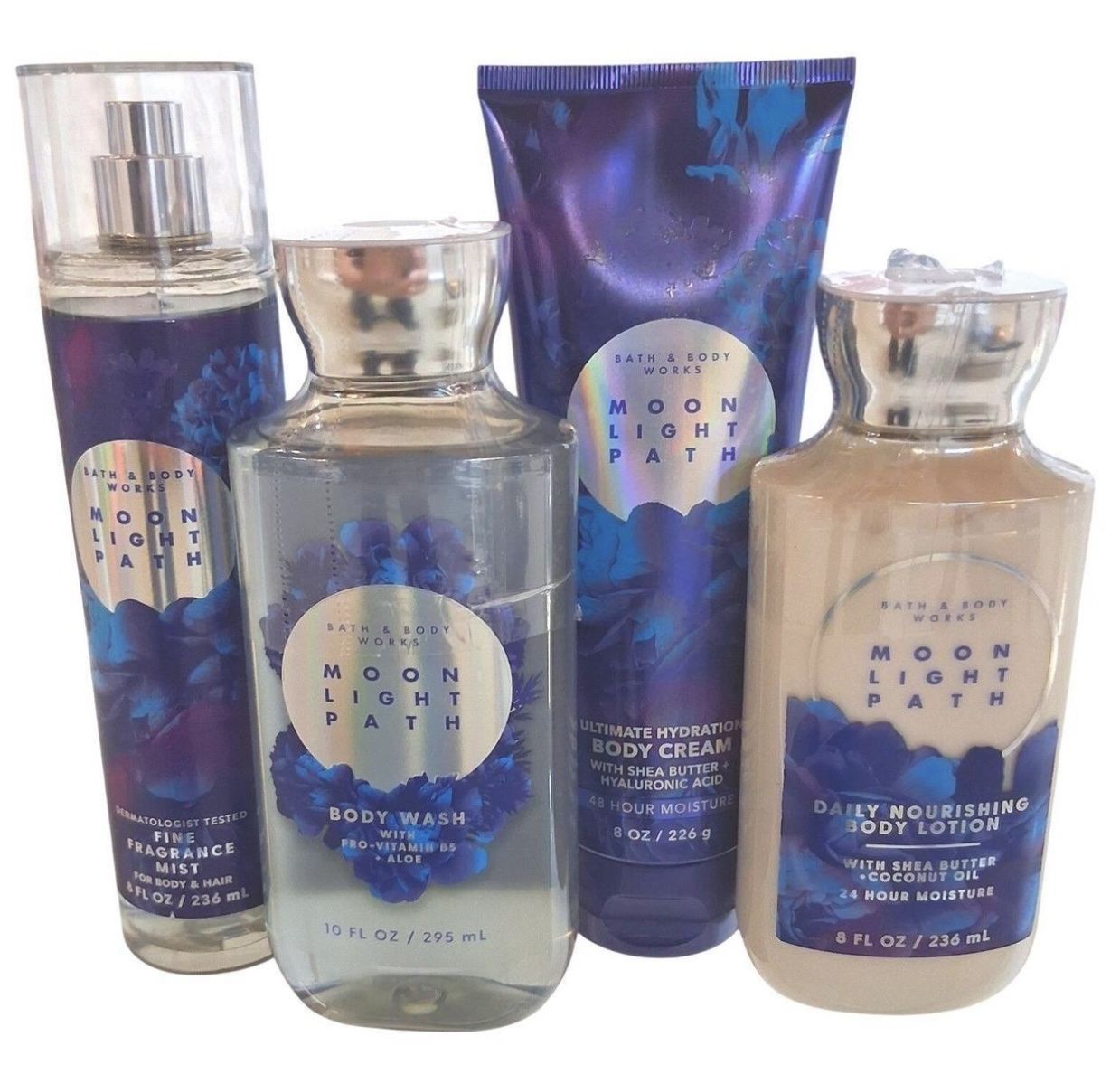 Bath & Body Works Moonlight Path 4-Piece Body Care Set New
