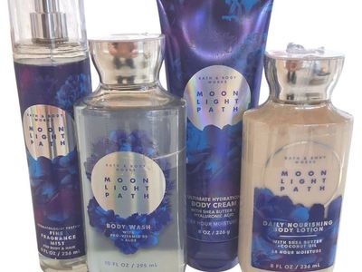 Bath & Body Works Moonlight Path 4-Piece Body Care Set New
