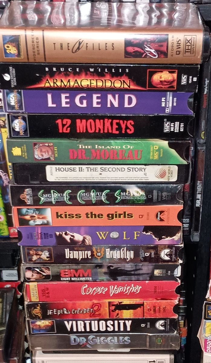Horror sci-fi VHS tape lot $15 for all