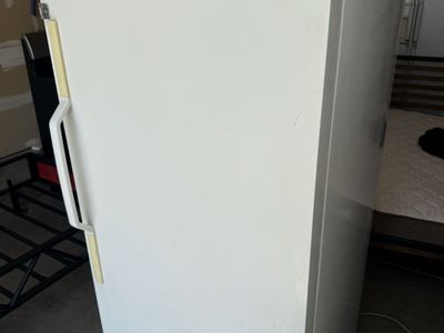 Amana Deepfreeze Upright Freezer White working great its plug in for u to see $100