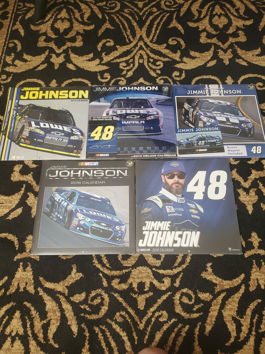 NASCAR Jimmie Johnson 48 Yearly Calanders Sealed