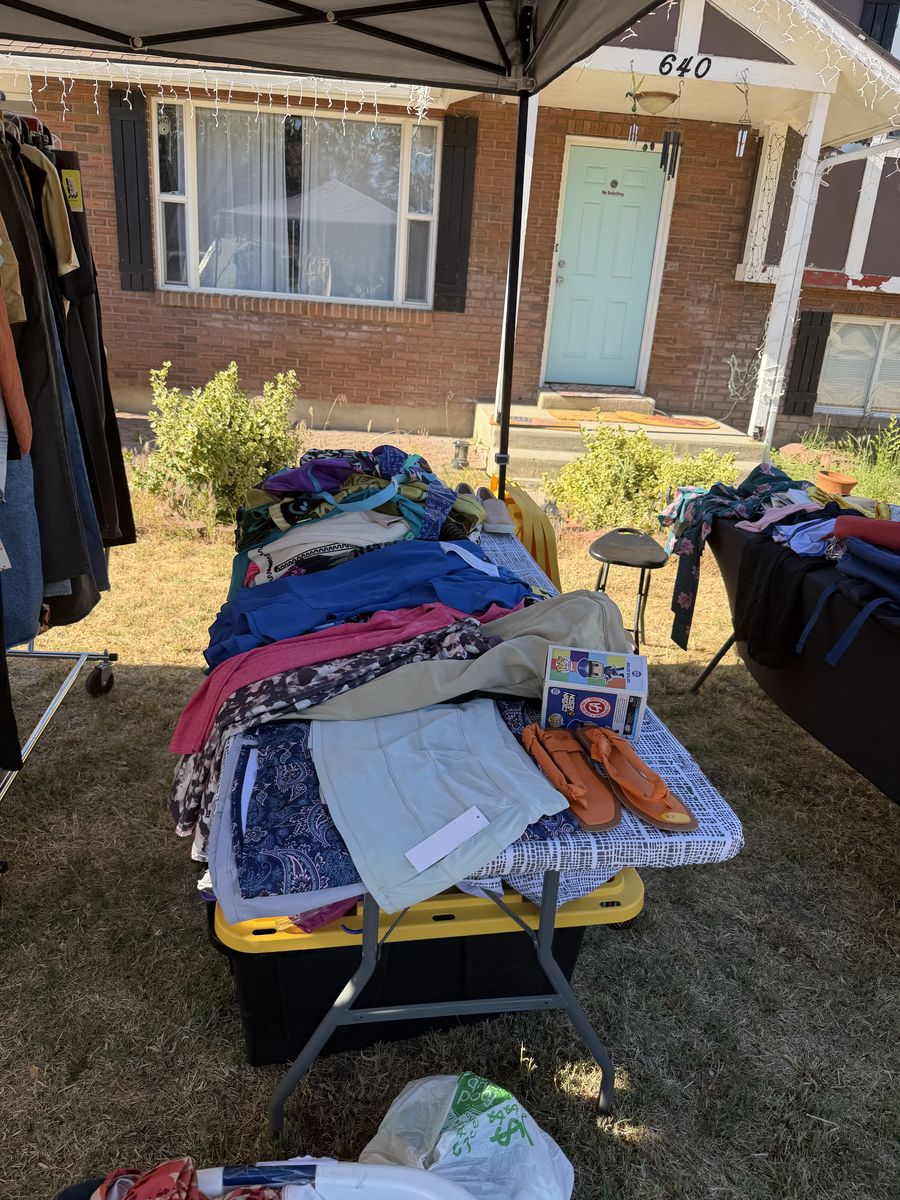 Multi-Family Yard Sale Going on now .