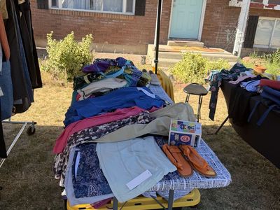 Multi-Family Yard Sale Going on now .