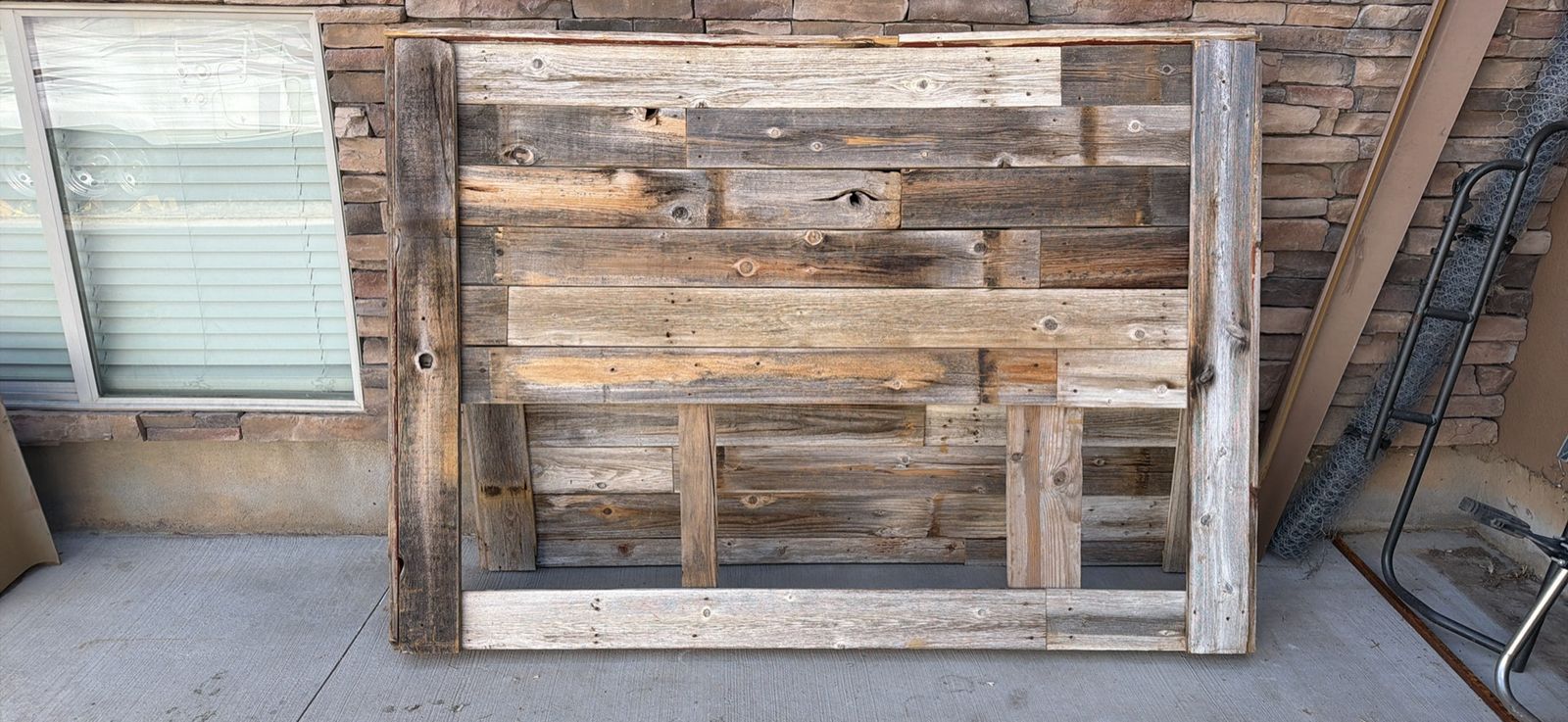 Rustic King Bed.