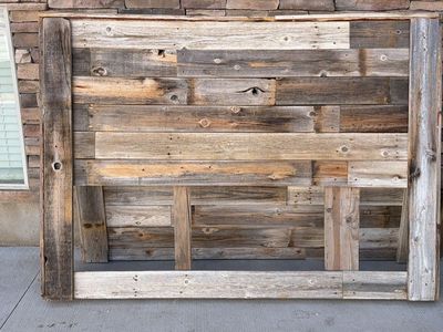 Rustic King Bed.