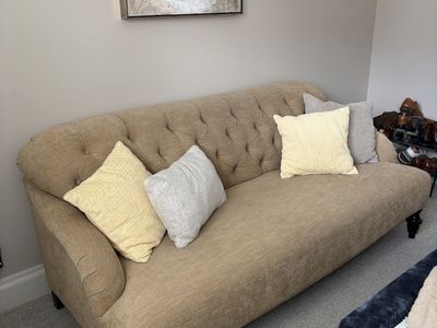 Tufted Tan Couch