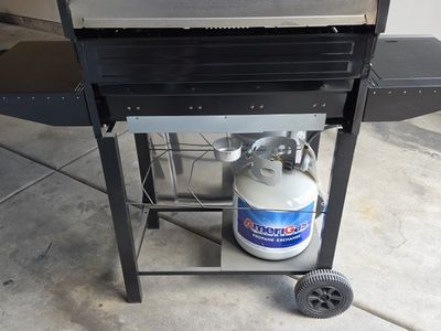 Thermos Stainless Steel 3-Burner Gas Grill with Side Burner and Grilling Accessories
