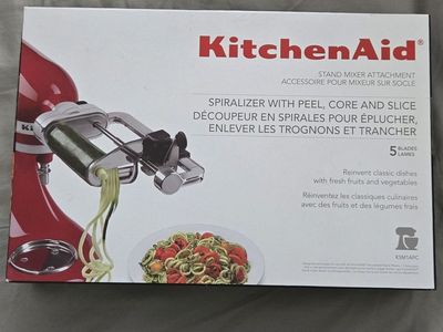 OBO KitchenAid spiralizer stand Mixer attachment vegetable cutter apple core fun cooking