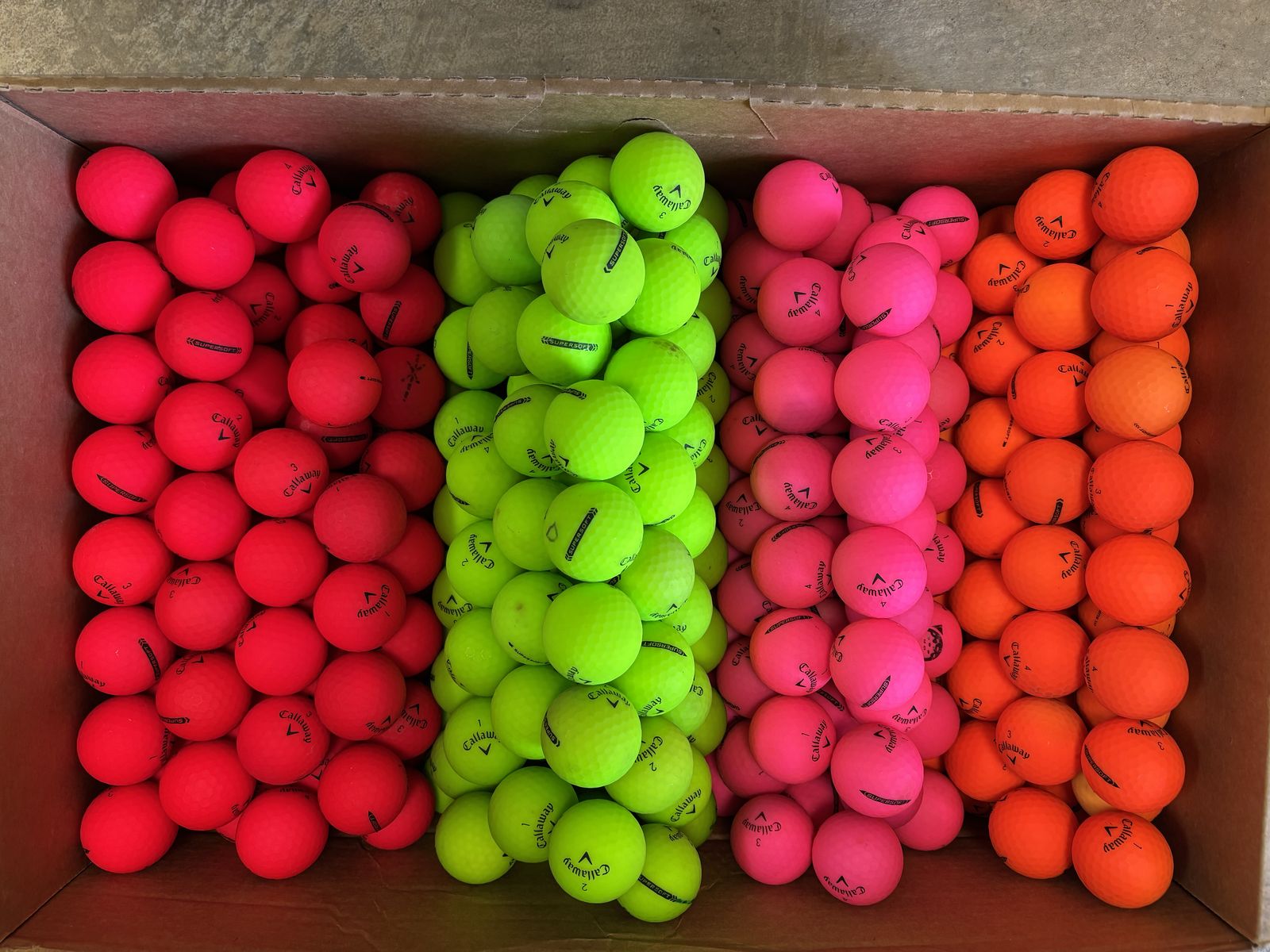 18 - CALLAWAY COLORED SUPERSOFTS