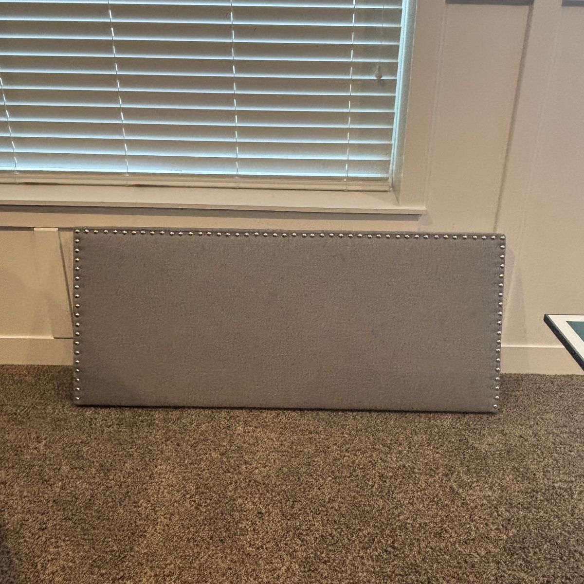 Fabric Full grey Headboard
