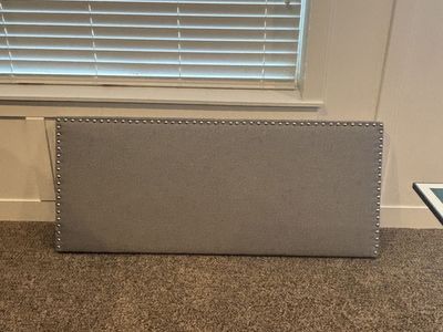 Fabric Full grey Headboard