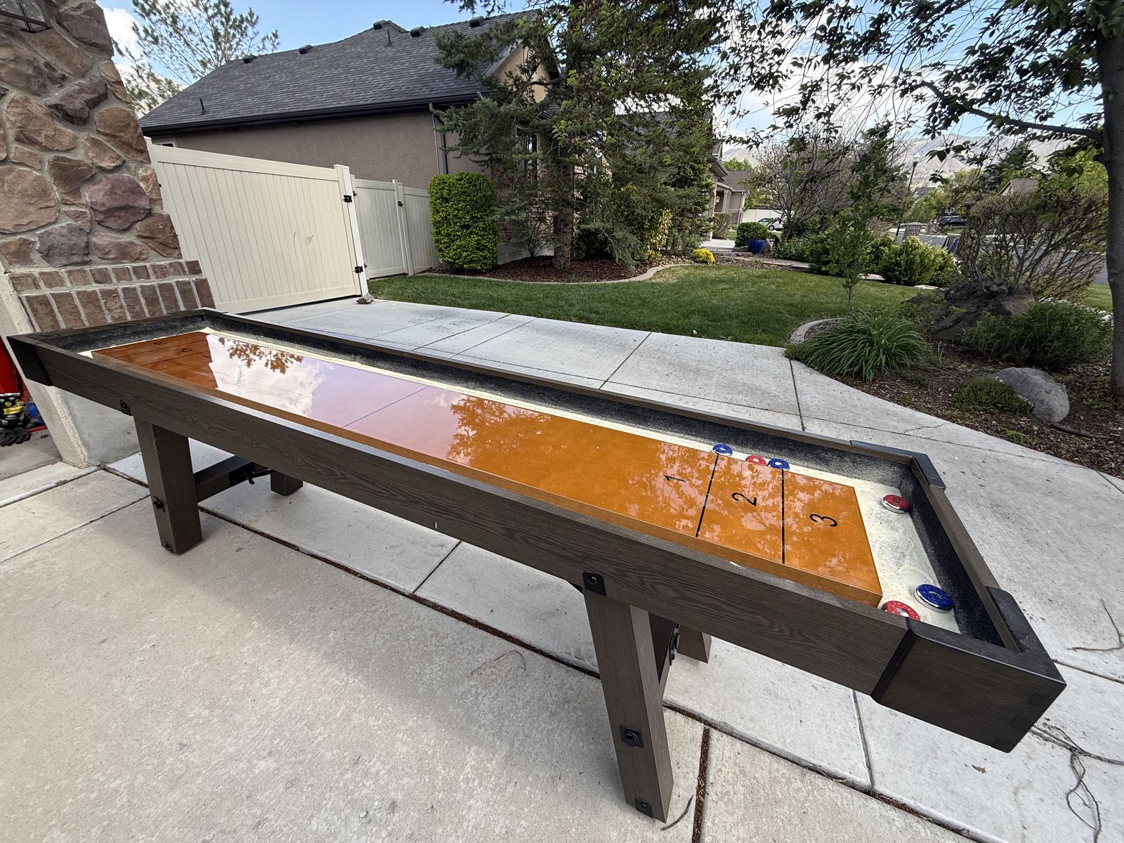 Barrington 9 ft shuffleboard table