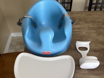 Nuby Blue Baby Booster Seat with Removable Tray and Support