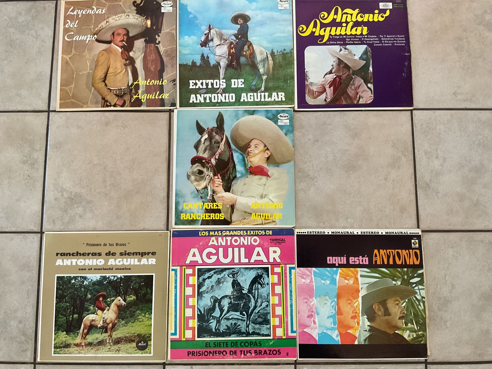 7 - 70’s Antonio Aguilar Musart  Vinyl Albums