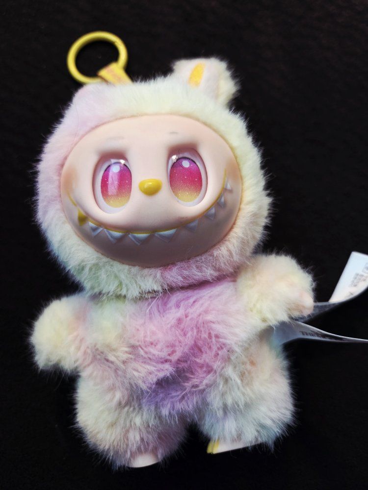 The Monsters Labubu Loyalty Plush Keychain Fluffy Art Toy Collectible Figure