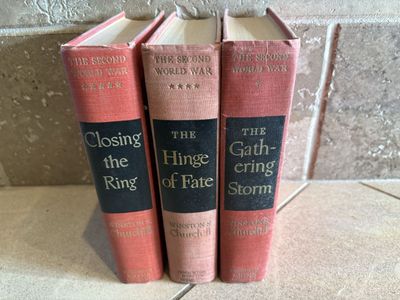 3 1st Edition Winston Churchill Books 1948-1951
